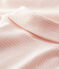 Langärmeliger Baby-Body mit Rollkragen rosa MINOIS/weiss MARSHMALLOW