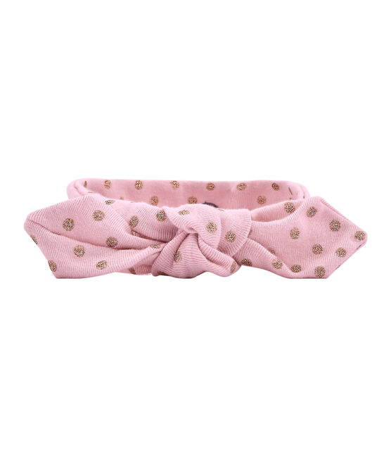Gepunktetes Haarband rosa JOLI/gelb DORE