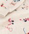 Kinder-Sweatshirt aus Molton für Mädchen beige MONTELIMAR/weiss MULTICO