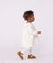 Langärmeliges Baby-Kleid aus Fein-Cord mit Allover-Stickereien naturfarben MILK/ ARGENT