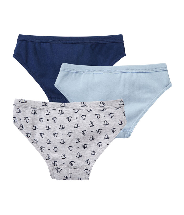 Jungen-Slips im 3er-Set weiss