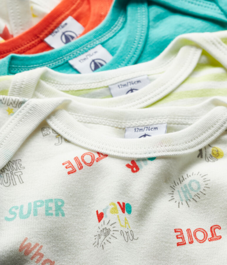 5er-Set kurz&auml;rmelige Baby-Bodys f&uuml;r Jungen vielfarbig
