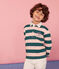 Kinder-Rugby-Poloshirt Jungen grün PINEDE/rosa ROSAKO