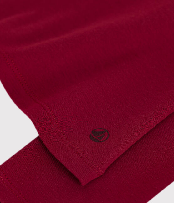 Damen-Rollkragenshirt "L'Iconique" aus Baumwolle AMARANTE