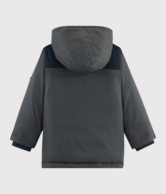 Kinder-Parka aus beschichteter Baumwolle für Jungen grau CITY CHINE