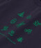Kurzärmeliges Baby-T-Shirt aus leichtem Jersey blau SMOKING/weiss MULTICO