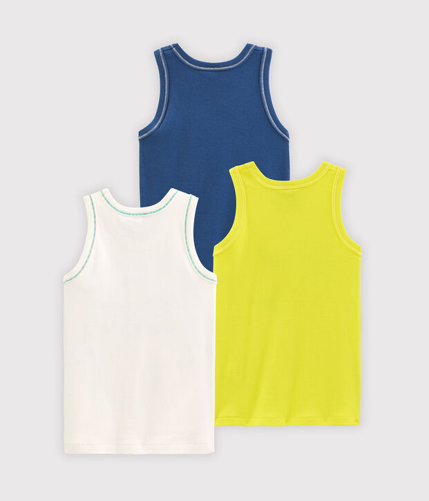 3er-Set Tanktops f&uuml;r kleine Jungen vielfarbig