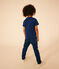 T-Shirt aus geflammtem Jersey Kinder/Jungen blau MEDIEVAL