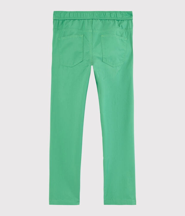 Kinderhose aus Sergestoff f&uuml;r Jungen gr&uuml;n