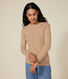 Langärmeliges Damen-T-Shirt "L'Iconique" aus gestreiftem Rippstrick