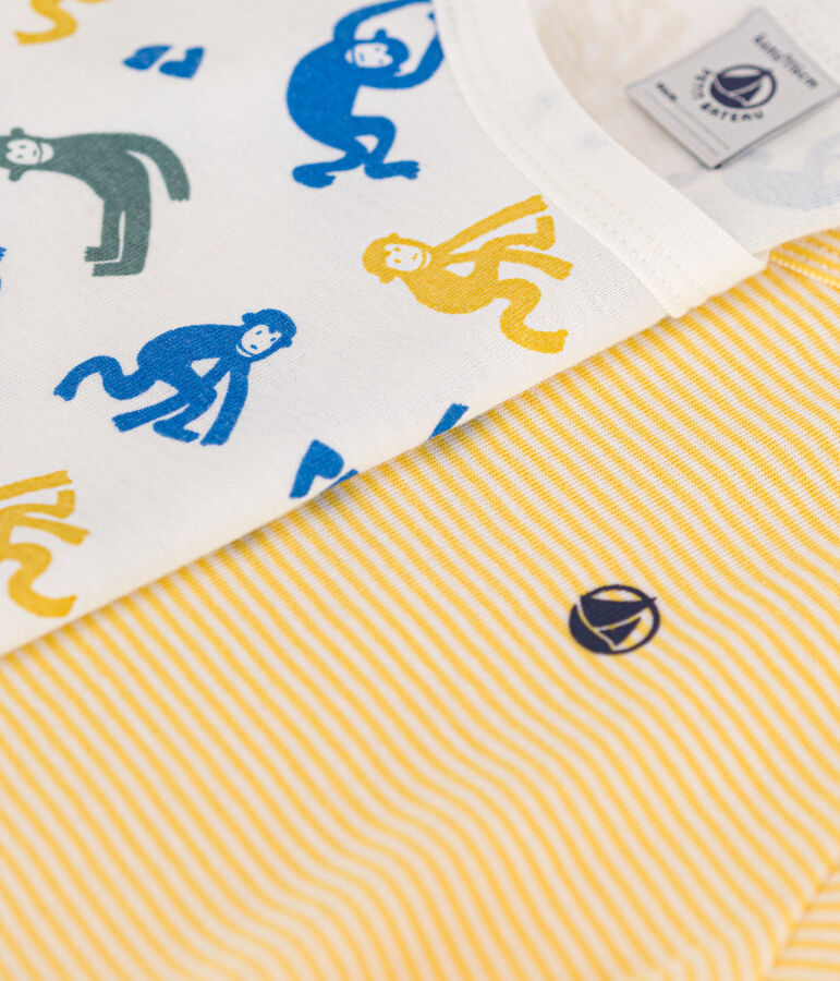 2er-Set kurzen Kinderpyjamas aus Baumwolle. vielfarbig