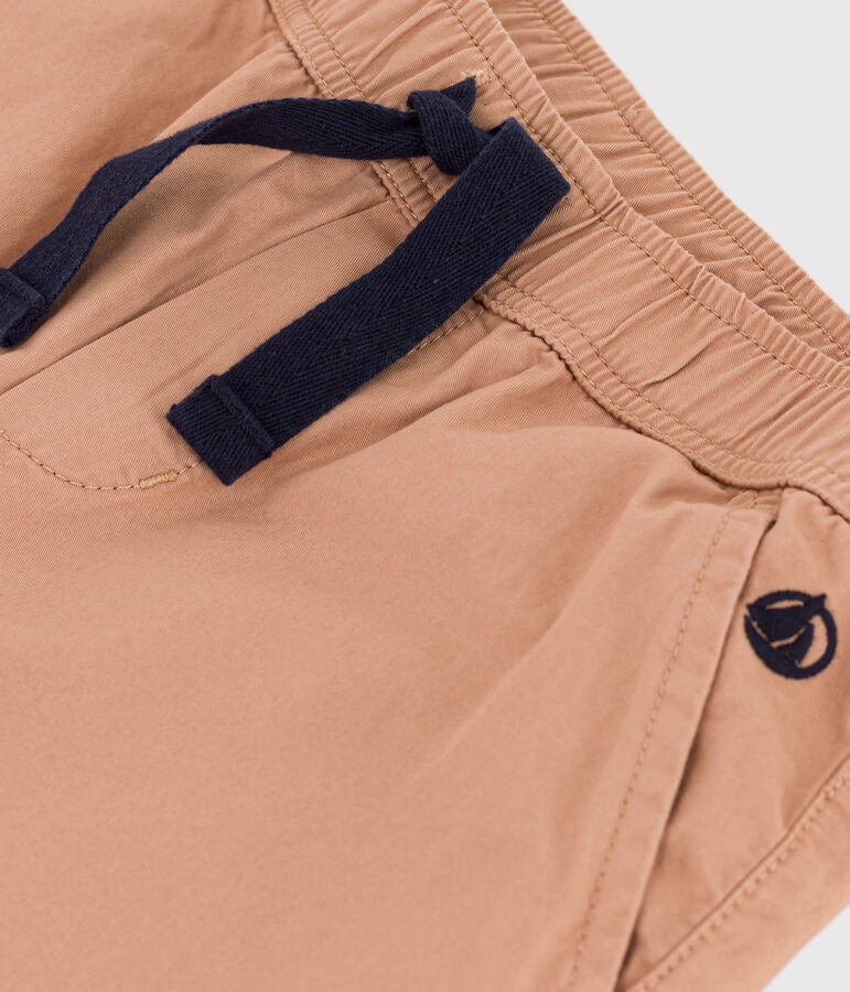 Hose aus Sergestoff in Regular-Fit-Passform f&uuml;r Jungen beige