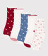5er-Set Kinder-Socken aus Baumwolle mit Herzmotiv