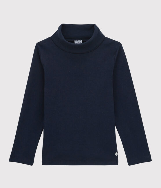 Kinder-Unterziehpullover aus Baumwolle für Mädchen / Jungen blau SMOKING