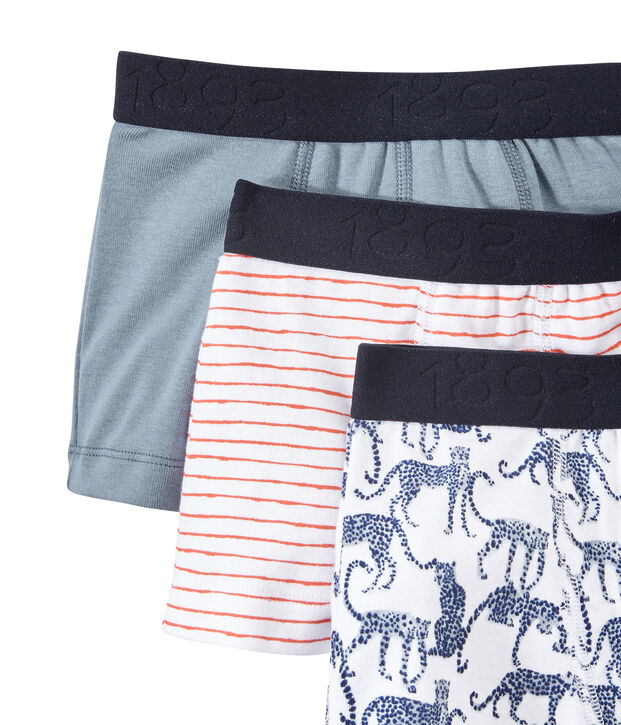 Jungen-Boxershorts im 3er-Set weiss