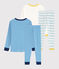 Set aus 2 Rippstrick-Pyjamas für kleine Jungen variante 1