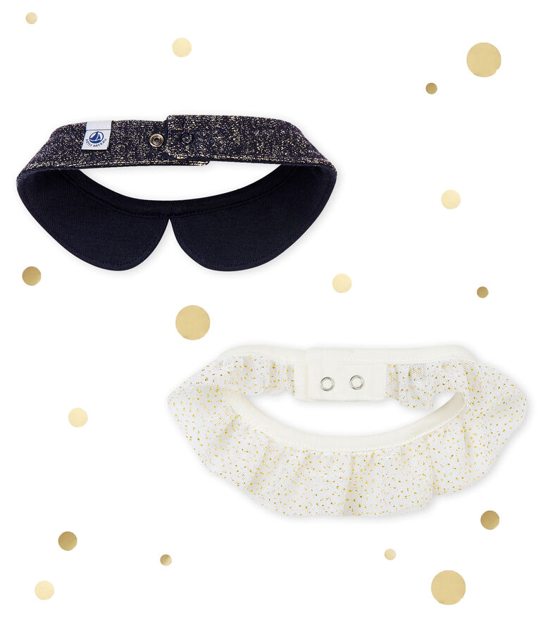 Baby M&auml;dchenKragen im 2er-Set vielfarbig