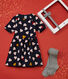 Geschenkset: Kleid mit Herzmotiv und Strumpfhose für Mädchen