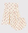 Babykleid mit Bloomers aus bedruckter Baumwollgaze weiss AVALANCHE/ MULTICO