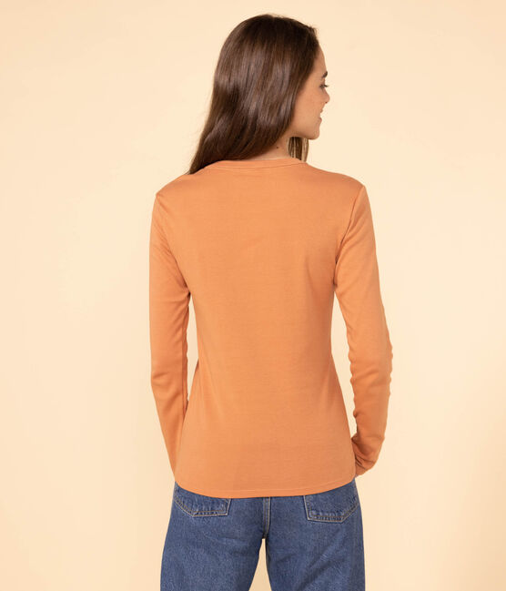 T-Shirt L’ICONIQUE aus Baumwolle mit rundem Ausschnitt für Damen rosa SIENNA
