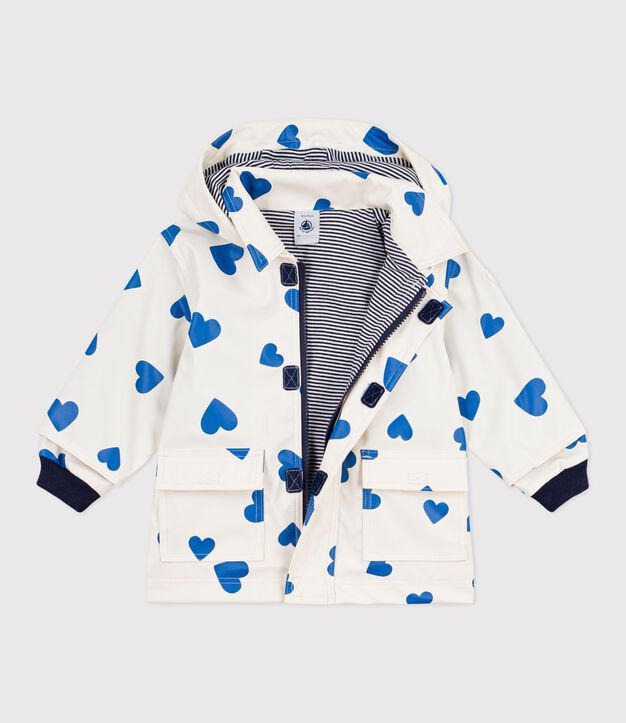 Ikonische Baby-Regenjacke blau/blau
