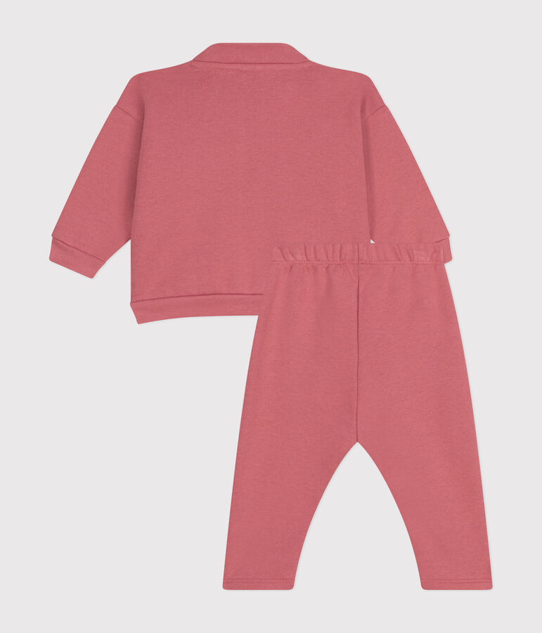 Baby-Set aus Sweatshirt und Hose rosa
