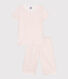 Kinder Capri-Pyjama aus Baumwolle mit Blumenmuster