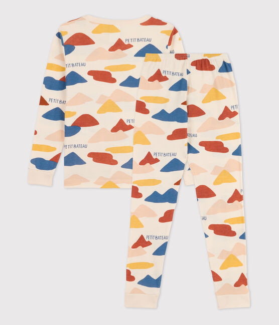 Kinderpyjama in schmaler Passform aus Baumwolle weiss AVALANCHE/ MULTICO