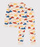Kinderpyjama in schmaler Passform aus Baumwolle weiss AVALANCHE/ MULTICO