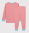 Kinderpyjama aus Baumwolle mit Streifen für Jungen orange OURSIN/weiss MARSHMALLOW