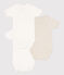 3er-Set Baby-Bodys aus Bio-Baumwolle variante 1