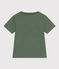 Gemustertes Jungen-T-Shirt aus leichtem Jersey grün CROCO