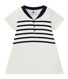 Gestreiftes Baby-Mädchen-Kleid aus schwerem Jersey