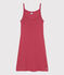 Einfarbiges Babydoll aus Ajour-Baumwolle für Damen rosa PAPI