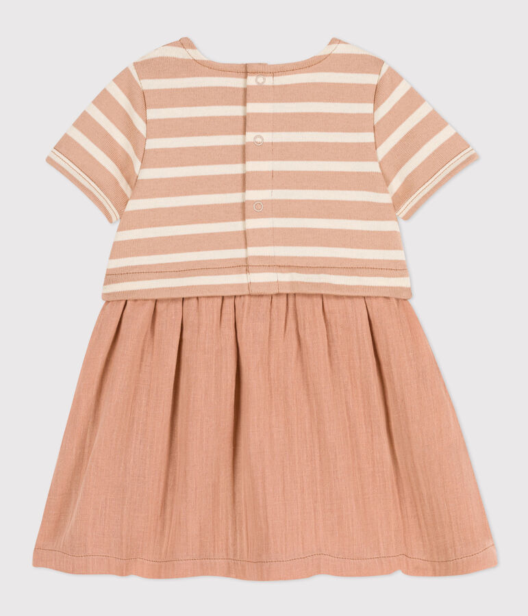 Kurz&auml;rmeliges Baby-Kleid f&uuml;r M&auml;dchen VINTAGE/ AVALANCHE