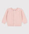 Baby-Cardigan aus Baumwollstrick rosa SALINE