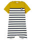 Gestreifter baby-kurzoverall aus schwerem jersey jungen