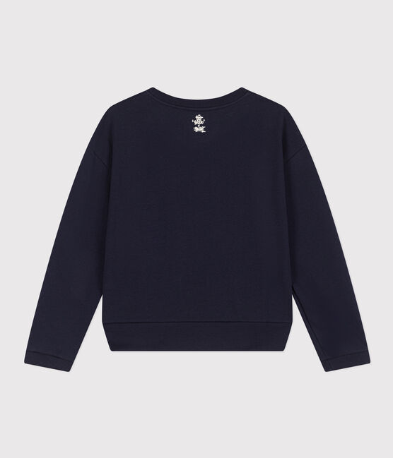 Sweatshirt aus Molton für Damen blau SMOKING