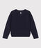 Sweatshirt aus Molton für Damen blau SMOKING