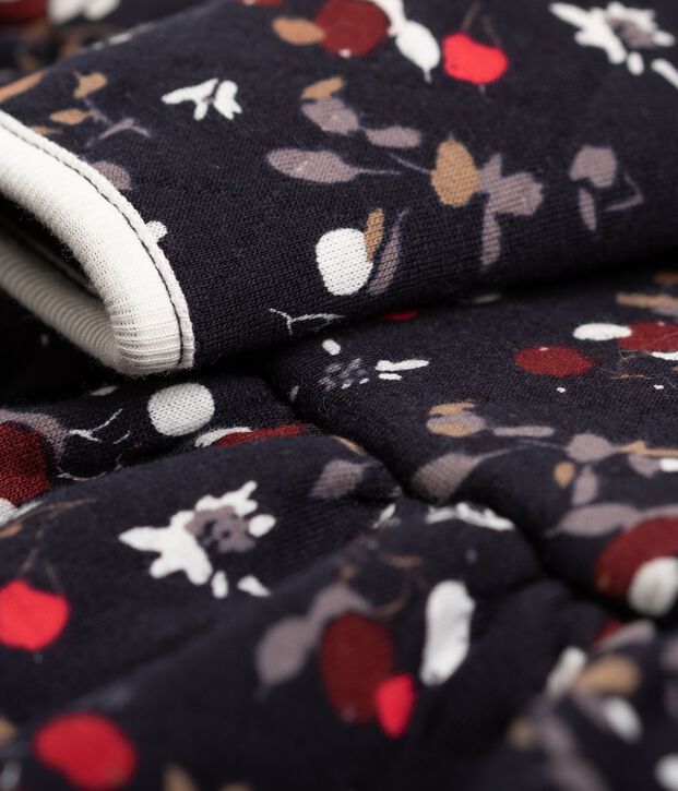 Lang&auml;rmliges Kleid aus Baby-Baumwolle blau/vielfarbig