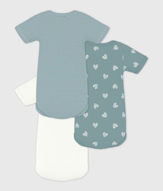 Set kurzärmeliger Baby-Bodys aus Baumwolle mit Herzmotiv variante 1