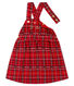 Kariertes Baby-Latzkleid für Mädchen