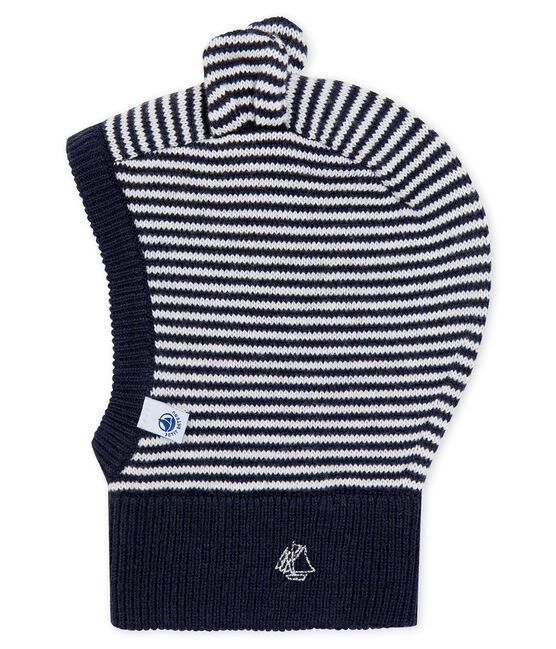 Kapuzenmütze für Babys, unisex blau SMOKING/weiss MARSHMALLOW