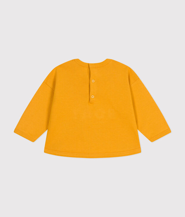 Baby-Sweatshirt aus Molton gelb