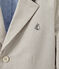 Gestreifte Jungen-Jacke aus Canvas grau MINERAI/weiss LAIT