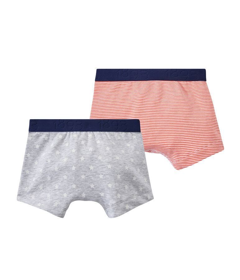 Jungen-Boxershorts im 2er-Set weiss LOT