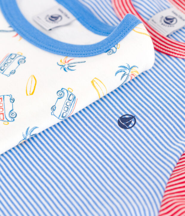 2er-Set Kinder-Pyjamas aus Baumwolle vielfarbig