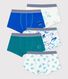 5er-Set Boxershorts mit blauen Tiermotiven für Jungen
