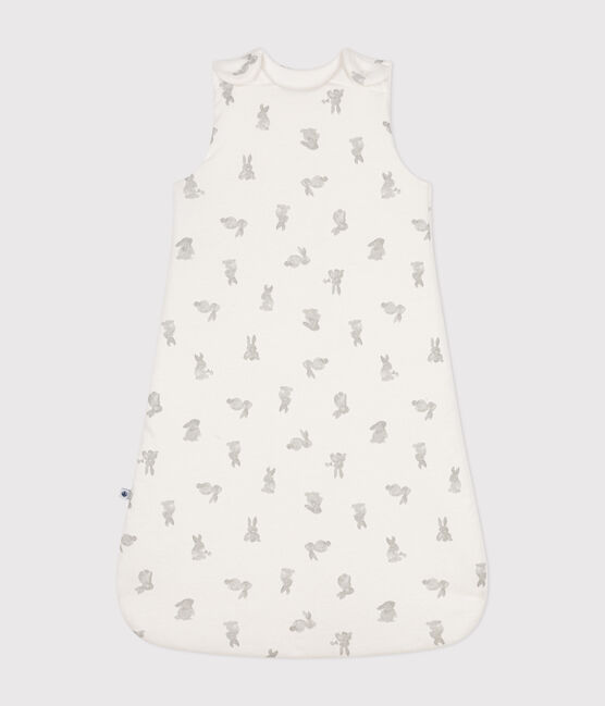 Baby-Schlafsack aus Baumwolle TOG-Wert 2 weiss MARSHMALLOW/grau GRIS