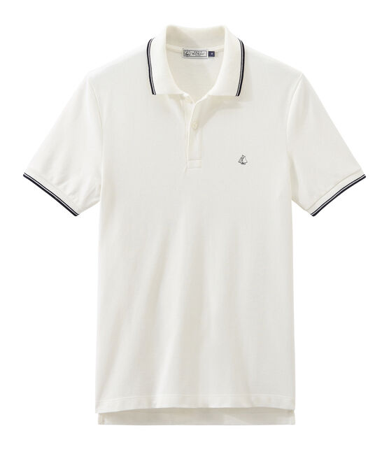 Kurzärmeliges poloshirt herren weiss MARSHMALLOW